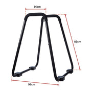 Heavy Duty Parallette Bars - Push Up & Core Strength Training Stands for Home Gym V63-824011