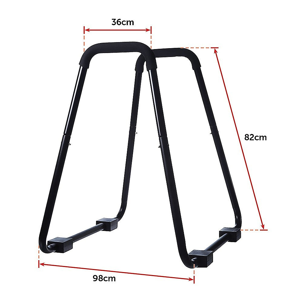Heavy Duty Parallette Bars - Push Up & Core Strength Training Stands for Home Gym V63-824011