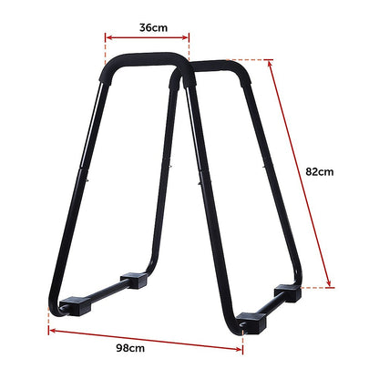 Heavy Duty Parallette Bars - Push Up & Core Strength Training Stands for Home Gym V63-824011