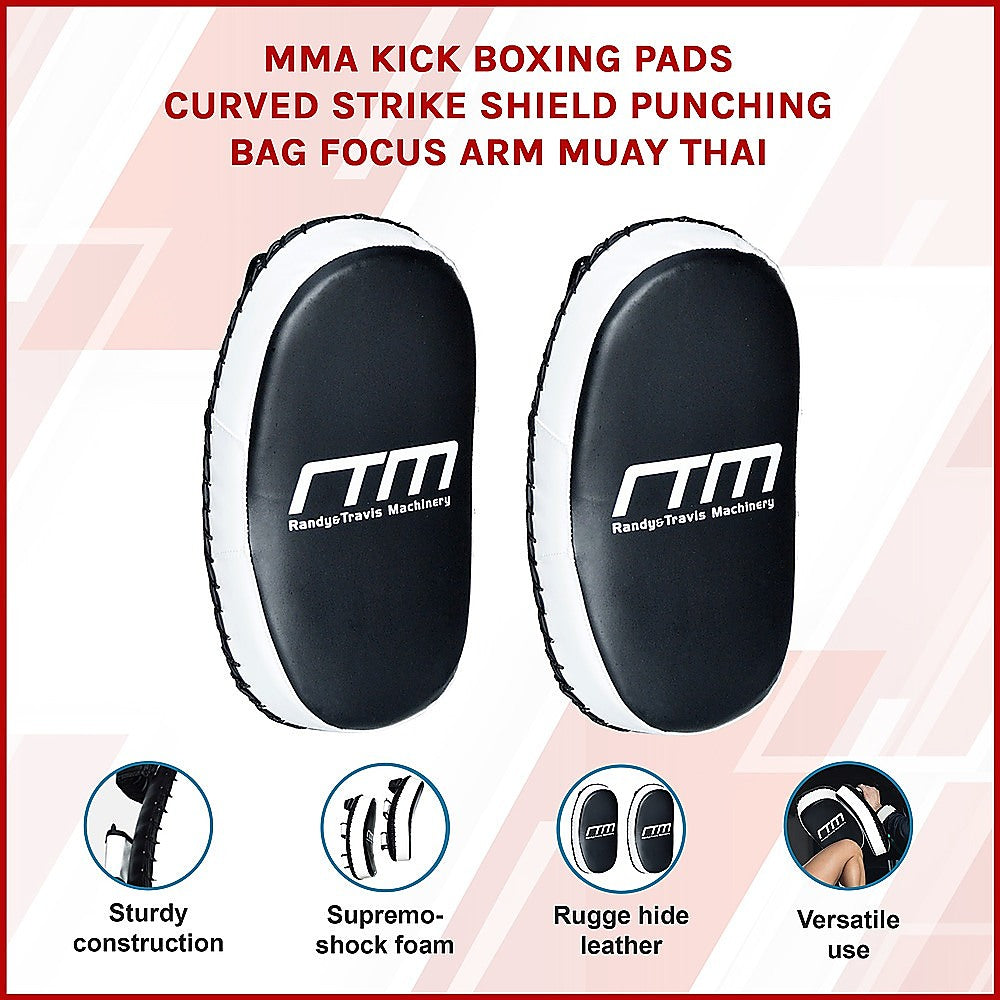 MMA Kick Boxing Pads Curved Strike Shield Muay Thai Punching Focus Pad V63-824061