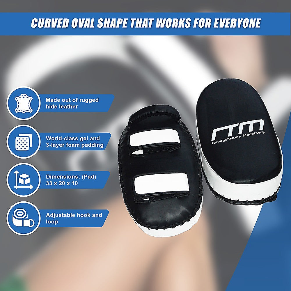 MMA Kick Boxing Pads Curved Strike Shield Muay Thai Punching Focus Pad V63-824061