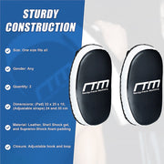 MMA Kick Boxing Pads Curved Strike Shield Muay Thai Punching Focus Pad V63-824061