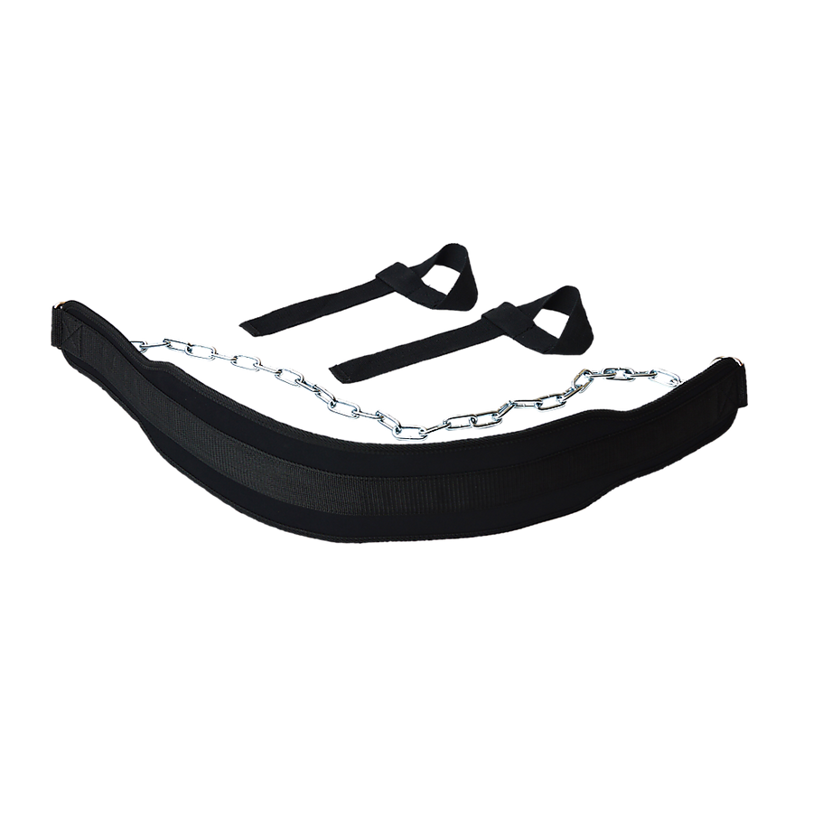 Weight Lifting Belt Gym Back Pull Up Chain Dipping Dip Body Building Training V63-824091