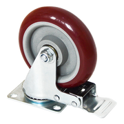 4 X 5" Heavy Duty 400kg Swivel Castor Wheels Trolley Furniture Caster All Brake V63-824111