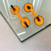 2x 100kg Aluminum Alloy Double Locking Suction Cup Glazer Glass Sucker Lifter V63-824131