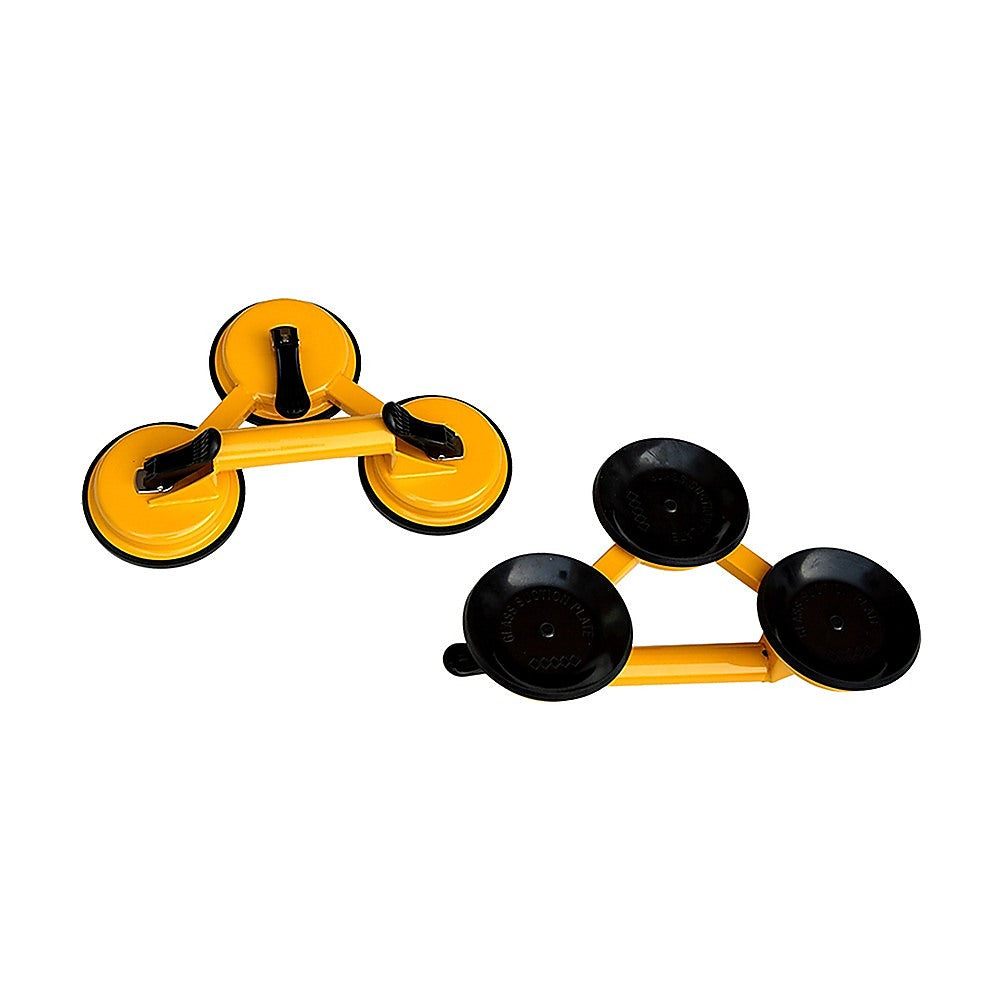 2x 150kg Load Aluminum Triple Suction Cup Pad Glazer Glass Sucker Remover Lifter V63-824141