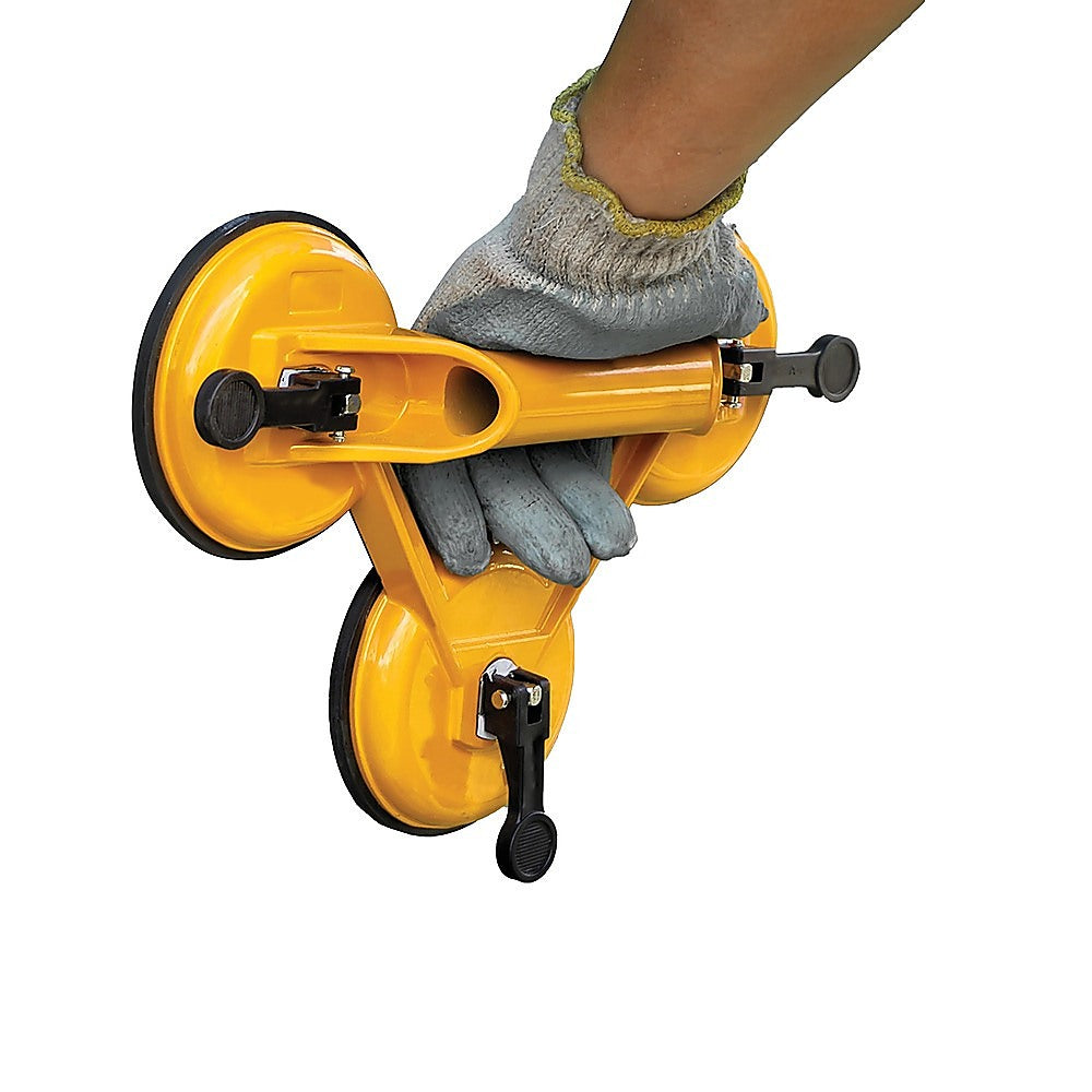 2x 150kg Load Aluminum Triple Suction Cup Pad Glazer Glass Sucker Remover Lifter V63-824141