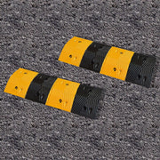 Pair of 1m Long 60T Load Rubber Speed Bump Hump Modular Speed Humps Road Hump V63-824161