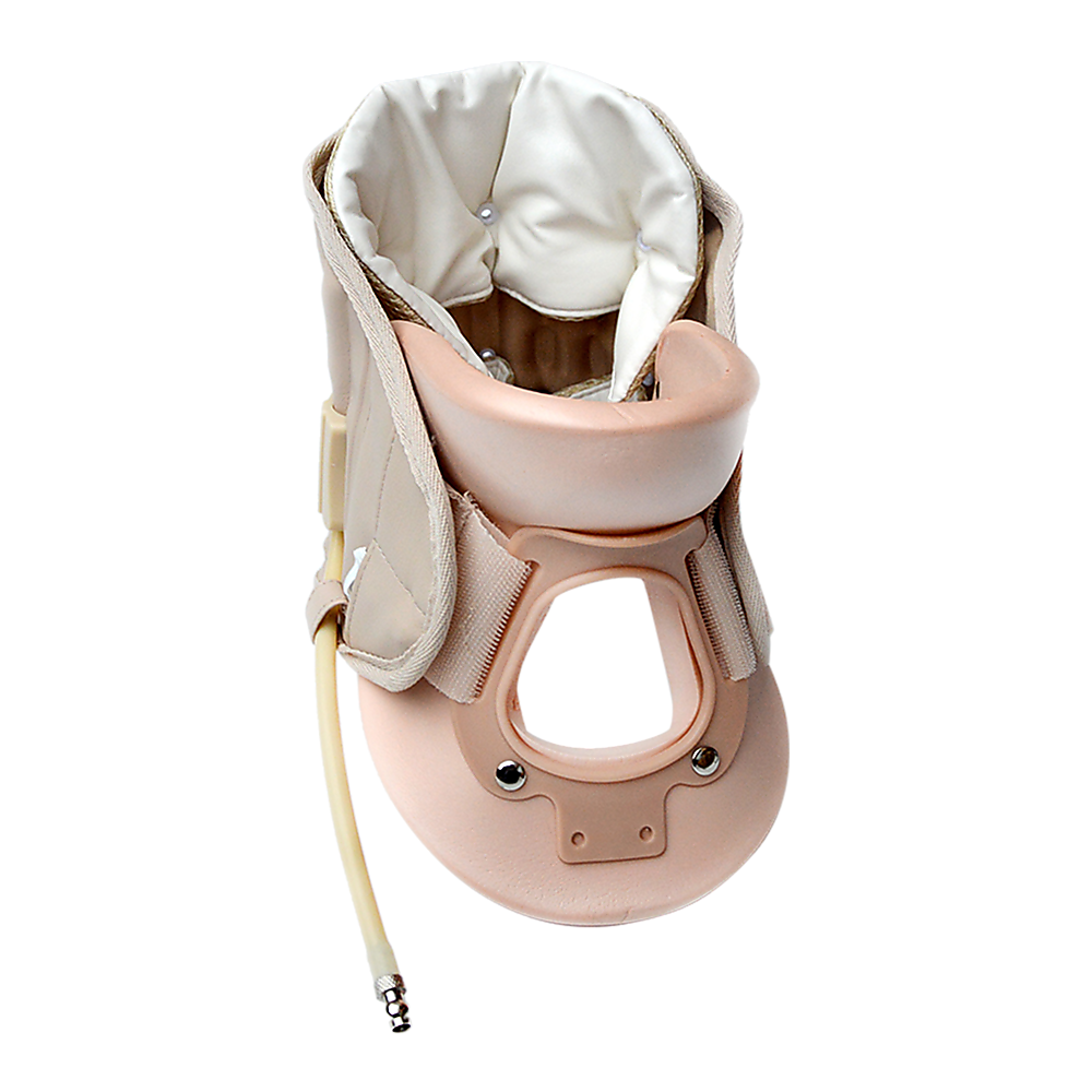 Neck Traction Air Decompression Support Brace Cervical Collar Hand Pump V63-824181