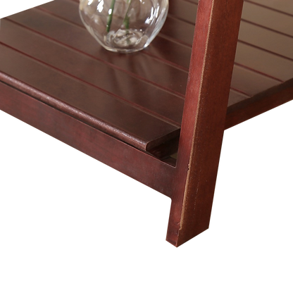 5 Tier Wooden Ladder Shelf Stand Storage Book Shelves Shelving Display Rack V63-824191