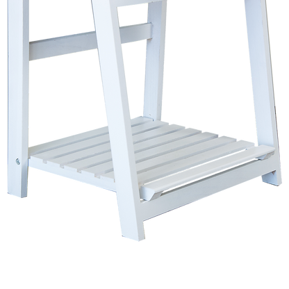5 Tier Wooden Ladder Shelf Stand Storage Book Shelves Shelving Display Rack V63-824201