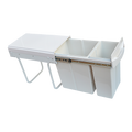 Pull Out Bin Kitchen Double Dual Slide Garbage Rubbish Waste 10L+20L V63-824211