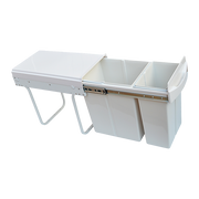 Pull Out Bin Kitchen Double Dual Slide Garbage Rubbish Waste 10L+20L V63-824211