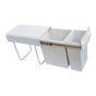 Pull Out Bin Kitchen Double Dual Slide Garbage Rubbish Waste 10L+20L V63-824211