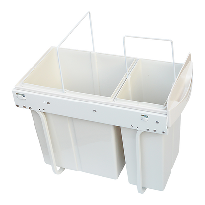Pull Out Bin Kitchen Double Dual Slide Garbage Rubbish Waste 10L+20L V63-824211