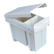 Pull Out Bin Kitchen Double Dual Slide Garbage Rubbish Waste 10L+20L V63-824211