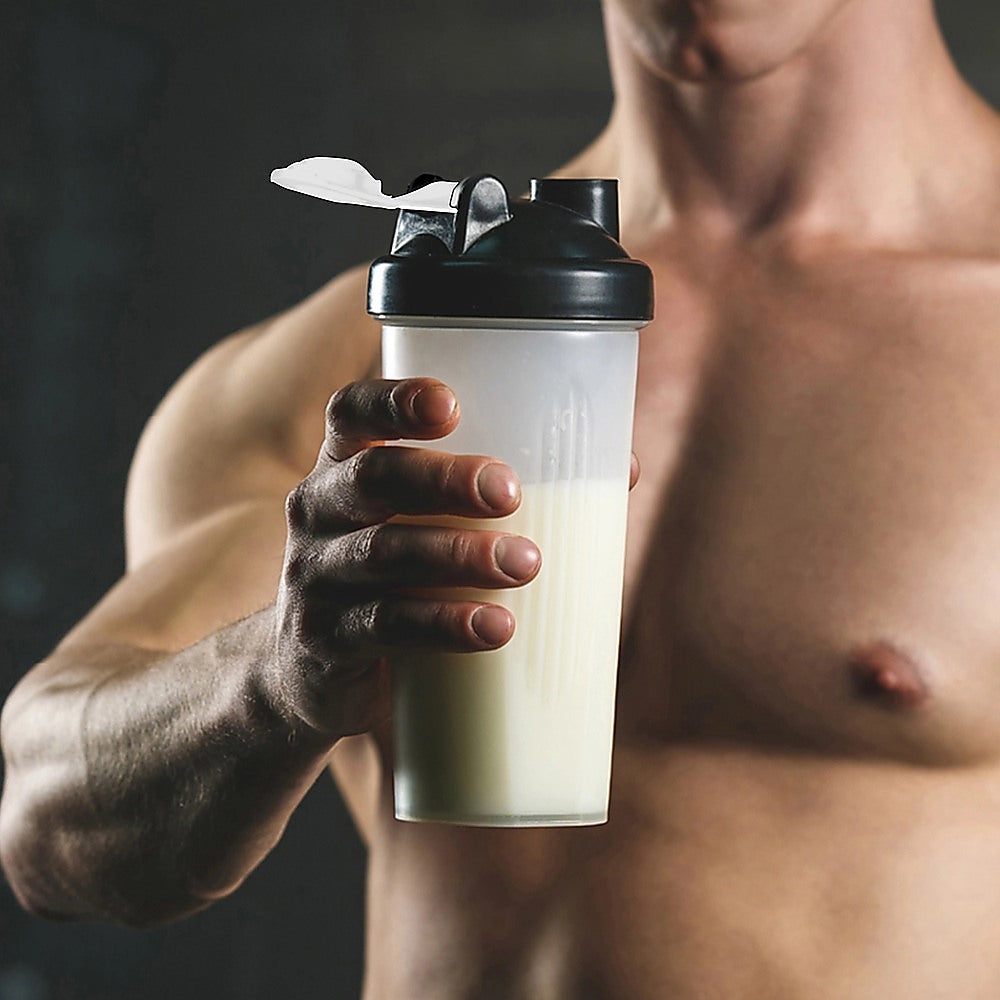 10x 700ml Protein Shaker Bottles - Gym Supplement Blender Mixer Shake Cups V63-824231