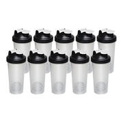 10x 700ml Protein Shaker Bottles - Gym Supplement Blender Mixer Shake Cups V63-824231