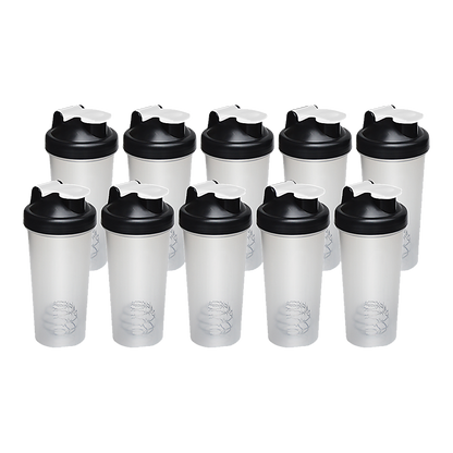10x 700ml Protein Shaker Bottles - Gym Supplement Blender Mixer Shake Cups V63-824231