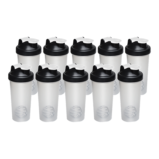 10x 700ml Protein Shaker Bottles - Gym Supplement Blender Mixer Shake Cups V63-824231