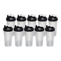 10x 700ml Protein Shaker Bottles - Gym Supplement Blender Mixer Shake Cups V63-824231
