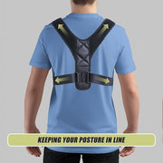 Posture Corrector Clavicle Support Back Straightener Shoulder Brace Strap V63-824271