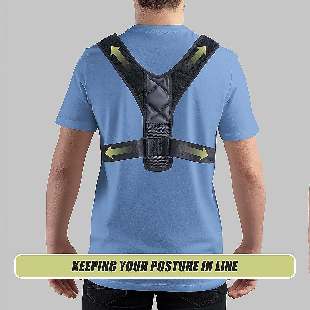 Posture Corrector Clavicle Support Back Straightener Shoulder Brace Strap V63-824271