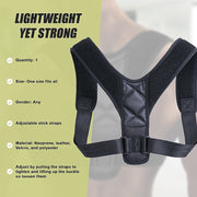 Posture Corrector Clavicle Support Back Straightener Shoulder Brace Strap V63-824271
