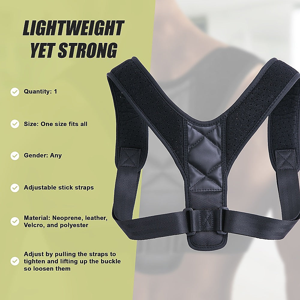 Posture Corrector Clavicle Support Back Straightener Shoulder Brace Strap V63-824271