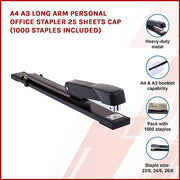 A4 A3 Long Arm Personal Office Stapler 25 sheets CAP (1000 staples included) V63-824301