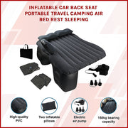 Inflatable Car Back Seat Mattress - Portable Travel Air Bed for Camping & Sleeping V63-824331