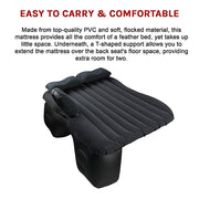 Inflatable Car Back Seat Mattress - Portable Travel Air Bed for Camping & Sleeping V63-824331