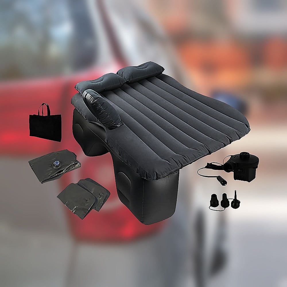 Inflatable Car Back Seat Mattress - Portable Travel Air Bed for Camping & Sleeping V63-824331