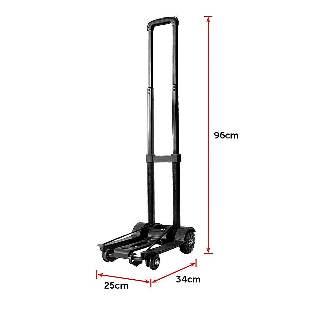 Portable Cart Folding Dolly Push Truck Hand Collapsible Trolley Luggage 70Kg V63-824341