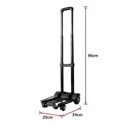Portable Cart Folding Dolly Push Truck Hand Collapsible Trolley Luggage 70Kg V63-824341