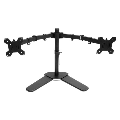 13"-27" Dual Screen Monitor Stand TV Bracket Computer Display Desk Mount Holder V63-824361