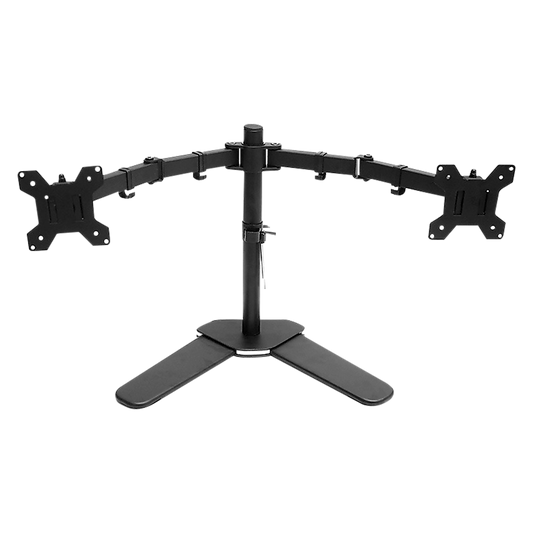 13"-27" Dual Screen Monitor Stand TV Bracket Computer Display Desk Mount Holder V63-824361