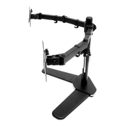 13"-27" Dual Screen Monitor Stand TV Bracket Computer Display Desk Mount Holder V63-824361