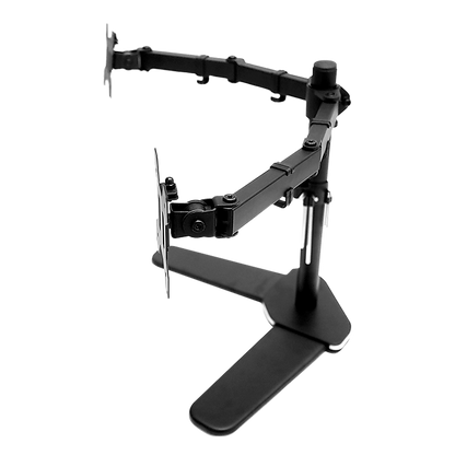 13"-27" Dual Screen Monitor Stand TV Bracket Computer Display Desk Mount Holder V63-824361