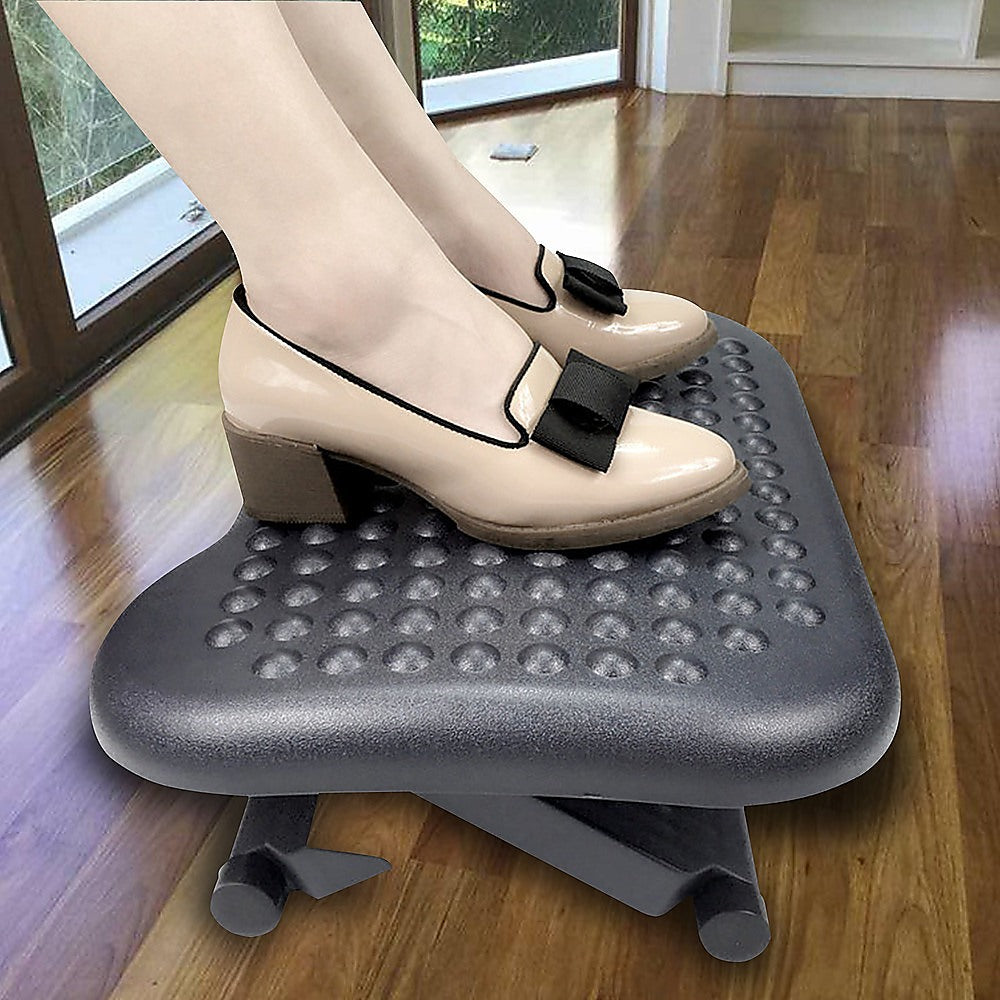 Footrest Under Desk Foot / Leg Rest for Office Chair Ergonomic Computer Plastic V63-824381
