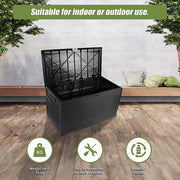 Patio Deck Box Outdoor Storage Plastic Bench Box 450 Litre V63-824391