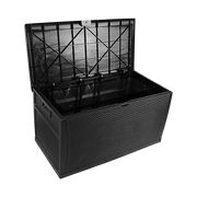 Patio Deck Box Outdoor Storage Plastic Bench Box 450 Litre V63-824391