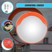 60cm Round Convex Mirror Blind Spot Safety Traffic Driveway Shop Wide Angle V63-824421