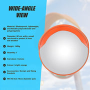 60cm Round Convex Mirror Blind Spot Safety Traffic Driveway Shop Wide Angle V63-824421