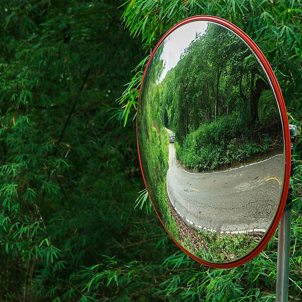 60cm Wide Angle Security Curved Convex Road Safety Mirror Traffic Driveway V63-824431