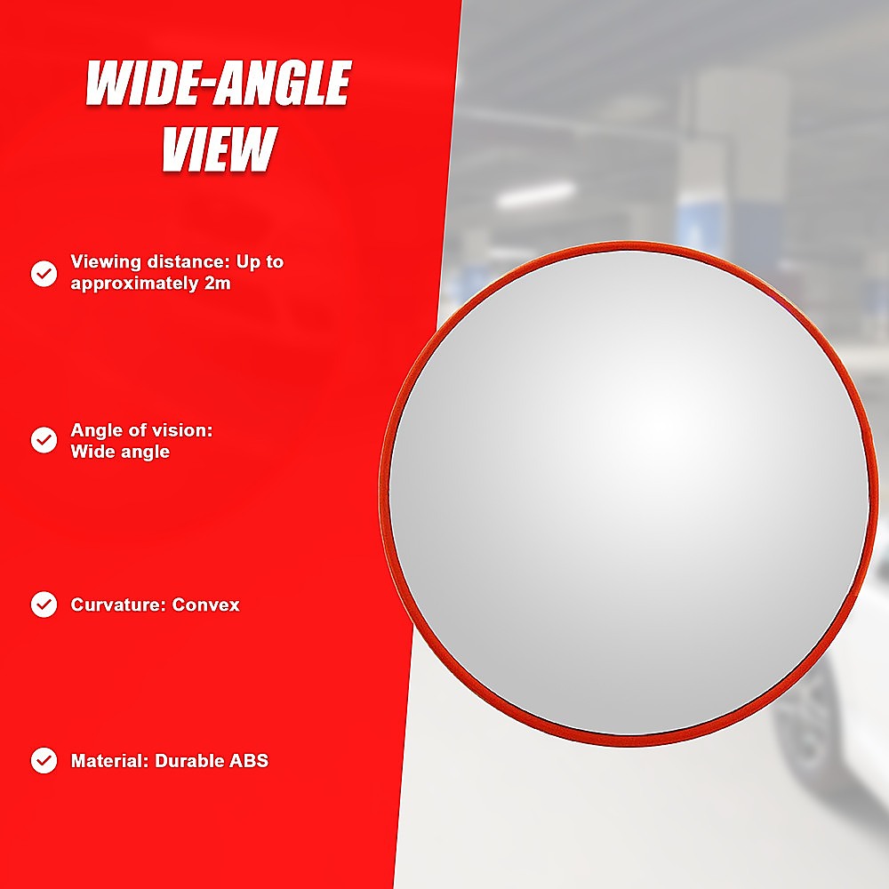 60cm Wide Angle Security Curved Convex Road Safety Mirror Traffic Driveway V63-824431