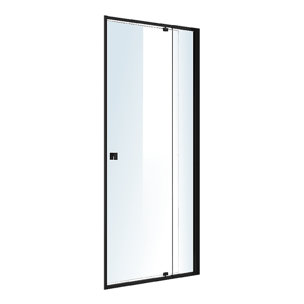 Adjustable Semi Frameless Shower Screen (82~90) x 195cm Australian Safety Glass V63-824491