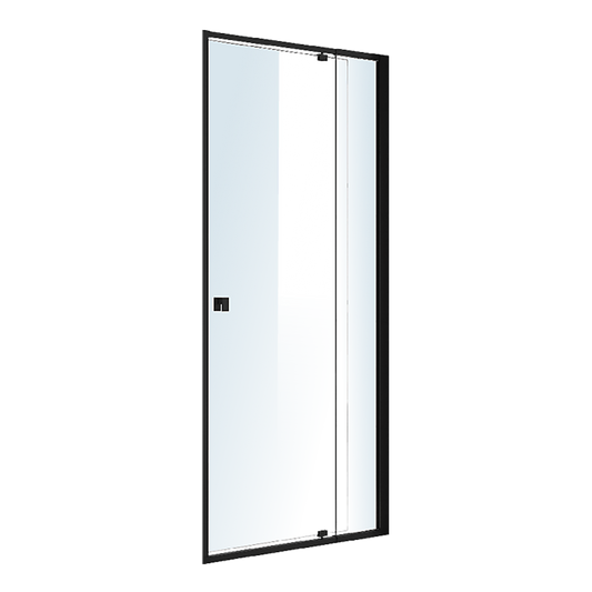 Adjustable Semi Frameless Shower Screen (82~90) x 195cm Australian Safety Glass V63-824491