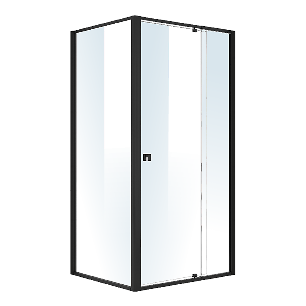 Semi Frameless Shower Screen (98~106)x 195cm & (77~80)x 195cm Side AS/NZS Glass V63-824521