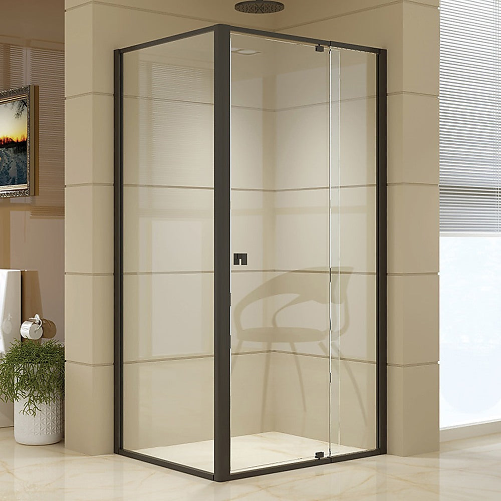 Semi Frameless Shower Screen (98~106)x 195cm & (77~80)x 195cm Side AS/NZS Glass V63-824521